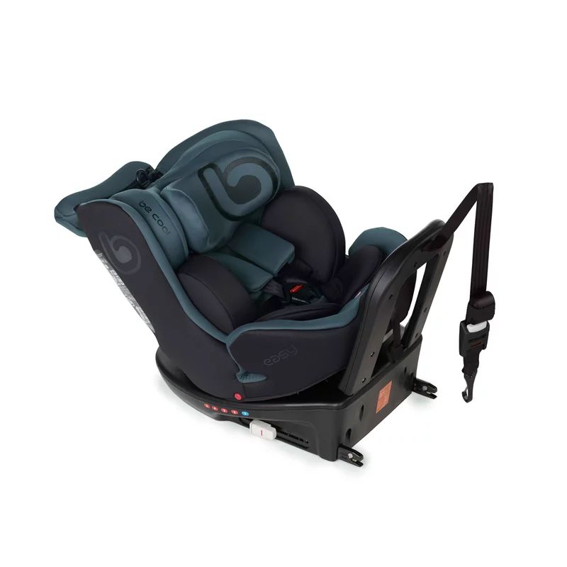 Scaun auto, Be Cool, Easy I-Size, Rotire 360 grade, 40 - 150 cm, 0 - 36 kg, Cu Isofix si Centura Top Tether, Conform cu standardul european de securitate ECE R129, Be Petrol