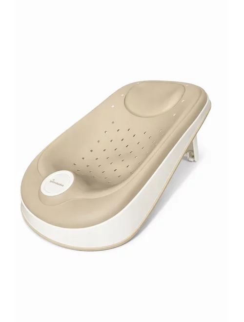 Sezlong de baie Primabobo, Cu forma ergonomica, Cu picioare antiderapante, 0-12 luni, Bej