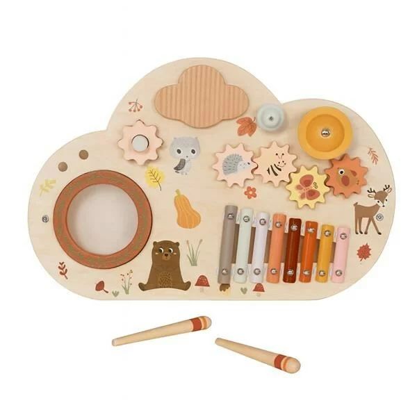 Tablita cu activitati, Baby Mix, Cu animale, Din lemn