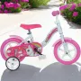 Bicicleta cu pedale, Dino Bikes, Unicorn, Cu roti ajutatoare, 10 inch, Pana la 30 kg, 2 ani+, Multicolor - 3