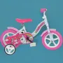 Bicicleta cu pedale, Dino Bikes, Unicorn, Cu roti ajutatoare, 10 inch, Pana la 30 kg, 2 ani+, Multicolor - 5