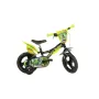 Bicicleta cu pedale, Dino Bikes, Dinozaur T-Rex, Cu roti ajutatoare, 12 inch, Pana la 40 kg, 3 ani+, Multicolor - 15