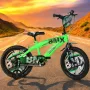 Bicicleta copii, Dino Bikes, R88, Cu roti ajutatoare, 12 inch, Cadru din otel, Pana la 110 cm, Green - 2