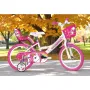 Bicicleta cu pedale, Dino Bikes, Unicorn, Cu roti ajutatoare, Cu cosulet frontal, Cu cosulet pentru papusi, 16 inch, Pana la 60 kg, 5 ani+, Multicolor - 6