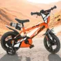 Bicicleta copii, Dino Bikes, R88, Cu roti ajutatoare, 12 inch, Cadru din otel, Pana la 110 cm, Orange - 4