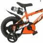 Bicicleta copii, Dino Bikes, R88, Cu roti ajutatoare, 12 inch, Cadru din otel, Pana la 110 cm, Orange - 6