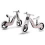 Bicicleta de echilibru din lemn pentru copii, scaun din spuma, roti 12 inchi, Ricokids, Veltino, 7619, Roz - 2