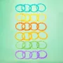 Inele pentru dentitie, Bright Starts, Multifunctionale, 24 buc, Pentru agatat jucarii de carucior, scoica, salteluta de joaca, 0 luni+, Multicolor - 2