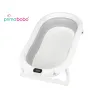 Cadita pliabila, Primabobo, Genua Premium, Cu termometru, dop si suport anatomic, Conform cu standardul european de securitate EN71, 80 x 50 x 22, Gri - 21