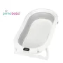 Cadita pliabila, Primabobo, Premium, Cu sezlong de baie, Cu termometru electronic, Cu dop de scurgere, Antiderapanta, Conform cu EN71, Gri - 5