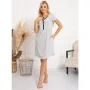 Camasa alaptat, Ismena, Din bumbac, Cu capse pe mijloc, Masura L, Grey - 7