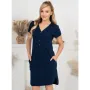 Camasa alaptat, Mona, Din bumbac, Cu capse pe mijloc, Masura S, Navy - 12