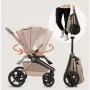Carucior 2 in 1, Lionelo, Freya, Landou si salteluta ventilate, Pliabil, Reglare spatar-3 pozitii, Suport de picioare-4 pozitii,  Maner reglabil-3 pozitii, Adaptori inclusi compatibili cu Cybex, Maxi-Cosi, Kiddy, Avionaut, Sustine 22 kg, 0luni+, Bej - 32