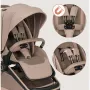 Carucior 2 in 1, Lionelo, Freya, Landou si salteluta ventilate, Pliabil, Reglare spatar-3 pozitii, Suport de picioare-4 pozitii,  Maner reglabil-3 pozitii, Adaptori inclusi compatibili cu Cybex, Maxi-Cosi, Kiddy, Avionaut, Sustine 22 kg, 0luni+, Bej - 33