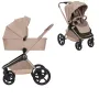Carucior 2 in 1, Lionelo, Freya, Landou si salteluta ventilate, Pliabil, Reglare spatar-3 pozitii, Suport de picioare-4 pozitii,  Maner reglabil-3 pozitii, Adaptori inclusi compatibili cu Cybex, Maxi-Cosi, Kiddy, Avionaut, Sustine 22 kg, 0luni+, Bej