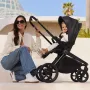 Carucior 2 in 1, Lionelo, Freya, Landou si salteluta ventilate, Pliabil, Reglare spatar-3 pozitii, Suport de picioare-4 pozitii,  Maner reglabil-3 pozitii, Adaptori inclusi compatibili cu Cybex, Maxi-Cosi, Kiddy, Avionaut, Sustine 22 kg, 0luni+, Maro - 39