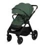 Carucior 2 in 1, Lionelo, Layla, Pana la 22 kg, Cadru aluminiu, Cu landou intarit si salteluta din spuma AirDots, Reversibil, Cu ventilatie 3D, Cu accesorii, EN1888-1, EN1888-2, EN1466, Verde - 5