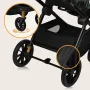 Carucior 2 in 1, Lionelo, Layla, Pana la 22 kg, Cadru aluminiu, Cu landou intarit si salteluta din spuma AirDots, Reversibil, Cu ventilatie 3D, Cu accesorii, EN1888-1, EN1888-2, EN1466, Verde - 36