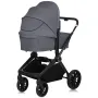 Carucior 2 in 1, Lionelo, Mika Plus, Cadru din aluminiu, Cu landou intarit si salteluta moale, Reversibil, Cu sistem de ventilatie 3D, Cu accesorii, Pana la 22 kg, Conform cu EN1888-1 EN1888-2, EN1466, Gri - 15
