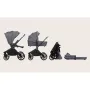 Carucior 2 in 1, Lionelo, Mika Plus, Cadru din aluminiu, Cu landou intarit si salteluta moale, Reversibil, Cu sistem de ventilatie 3D, Cu accesorii, Pana la 22 kg, Conform cu EN1888-1 EN1888-2, EN1466, Gri - 36