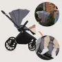 Carucior 2 in 1, Lionelo, Mika Plus, Cadru din aluminiu, Cu landou intarit si salteluta moale, Reversibil, Cu sistem de ventilatie 3D, Cu accesorii, Pana la 22 kg, Conform cu EN1888-1 EN1888-2, EN1466, Gri - 51