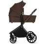 Carucior 2 in 1, Lionelo, Mika Plus, Cadru din aluminiu, Cu landou intarit si salteluta moale, Reversibil, Cu sistem de ventilatie 3D, Cu accesorii, Pana la 22 kg, Conform cu EN1888-1 EN1888-2, EN1466, Mocha Mousse - 8