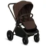 Carucior 2 in 1, Lionelo, Mika Plus, Cadru din aluminiu, Cu landou intarit si salteluta moale, Reversibil, Cu sistem de ventilatie 3D, Cu accesorii, Pana la 22 kg, Conform cu EN1888-1 EN1888-2, EN1466, Mocha Mousse - 22