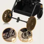 Carucior 2 in 1, Lionelo, Mika Plus, Cadru din aluminiu, Cu landou intarit si salteluta moale, Reversibil, Cu sistem de ventilatie 3D, Cu accesorii, Pana la 22 kg, Conform cu EN1888-1 EN1888-2, EN1466, Mocha Mousse - 43