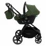 Carucior 3 in 1, FreeON, Zack, Cu cadru din aluminiu, Landou, Scoica auto, Geanta pentru mamici, Conform cu standardele EN 1888:2018 si ECE R129, Olive - 25