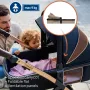 Carucior 3 in 1, Lionelo, Amber, Landou intarit,  Scoica auto testata ADAC, Reversibil, Cu accesorii, Geanta parinti, Pana la 22 kg, Bej - 26