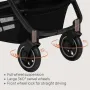 Carucior 3 in 1, Lionelo, Amber, Landou intarit,  Scoica auto testata ADAC, Reversibil, Cu accesorii, Geanta parinti, Pana la 22 kg, Bej - 31