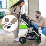 Carucior 3 in 1, Lionelo, Amber, Landou intarit,  Scoica auto testata ADAC, Reversibil, Cu accesorii, Geanta parinti, Pana la 22 kg, Bej - 33