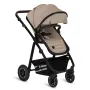 Carucior 3 in 1, Lionelo, Amber, Landou intarit,  Scoica auto testata ADAC, Reversibil, Cu accesorii, Geanta parinti, Pana la 22 kg, Bej - 6