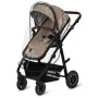 Carucior 3 in 1, Lionelo, Amber, Landou intarit,  Scoica auto testata ADAC, Reversibil, Cu accesorii, Geanta parinti, Pana la 22 kg, Bej - 11