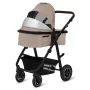 Carucior 3 in 1, Lionelo, Amber, Landou intarit,  Scoica auto testata ADAC, Reversibil, Cu accesorii, Geanta parinti, Pana la 22 kg, Bej - 12