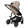 Carucior 3 in 1, Lionelo, Amber, Landou intarit,  Scoica auto testata ADAC, Reversibil, Cu accesorii, Geanta parinti, Pana la 22 kg, Bej - 14