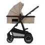 Carucior 3 in 1, Lionelo, Amber, Landou intarit,  Scoica auto testata ADAC, Reversibil, Cu accesorii, Geanta parinti, Pana la 22 kg, Bej - 19
