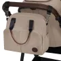 Carucior 3 in 1, Lionelo, Amber, Landou intarit,  Scoica auto testata ADAC, Reversibil, Cu accesorii, Geanta parinti, Pana la 22 kg, Bej - 24