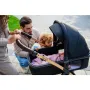 Carucior 3 in 1, Lionelo, Amber, Landou intarit,  Scoica auto testata ADAC, Reversibil, Cu accesorii, Geanta parinti, Pana la 22 kg, Bej - 49