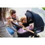 Carucior 3 in 1, Lionelo, Amber, Landou intarit,  Scoica auto testata ADAC, Reversibil, Cu accesorii, Geanta parinti, Pana la 22 kg, Bej - 50