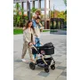 Carucior 3 in 1, Lionelo, Amber, Landou intarit,  Scoica auto testata ADAC, Reversibil, Cu accesorii, Geanta parinti, Pana la 22 kg, Bej - 55