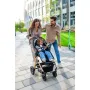Carucior 3 in 1, Lionelo, Amber, Landou intarit,  Scoica auto testata ADAC, Reversibil, Cu accesorii, Geanta parinti, Pana la 22 kg, Bej - 65
