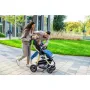 Carucior 3 in 1, Lionelo, Amber, Landou intarit,  Scoica auto testata ADAC, Reversibil, Cu accesorii, Geanta parinti, Pana la 22 kg, Bej - 70