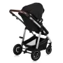 Carucior 3 in 1, Lionelo, Amber, Cadru aluminiu, Cu landou intarit si salteluta moale, Cu scoica auto testata ADAC, Reversibil, Cu accesorii, Geanta parinti, Pana la 22 kg, Negru silver - 12