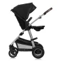 Carucior 3 in 1, Lionelo, Amber, Cadru aluminiu, Cu landou intarit si salteluta moale, Cu scoica auto testata ADAC, Reversibil, Cu accesorii, Geanta parinti, Pana la 22 kg, Negru silver - 14