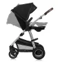 Carucior 3 in 1, Lionelo, Amber, Cadru aluminiu, Cu landou intarit si salteluta moale, Cu scoica auto testata ADAC, Reversibil, Cu accesorii, Geanta parinti, Pana la 22 kg, Negru silver - 16