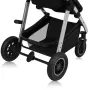 Carucior 3 in 1, Lionelo, Amber, Cadru aluminiu, Cu landou intarit si salteluta moale, Cu scoica auto testata ADAC, Reversibil, Cu accesorii, Geanta parinti, Pana la 22 kg, Negru silver - 20