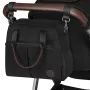 Carucior 3 in 1, Lionelo, Amber, Cadru aluminiu, Cu landou intarit si salteluta moale, Cu scoica auto testata ADAC, Reversibil, Cu accesorii, Geanta parinti, Pana la 22 kg, Negru silver - 21