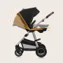 Carucior 3 in 1, Lionelo, Amber, Cadru aluminiu, Cu landou intarit si salteluta moale, Cu scoica auto testata ADAC, Reversibil, Cu accesorii, Geanta parinti, Pana la 22 kg, Negru silver - 42