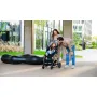 Carucior 3 in 1, Lionelo, Amber, Cadru aluminiu, Cu landou intarit si salteluta moale, Cu scoica auto testata ADAC, Reversibil, Cu accesorii, Geanta parinti, Pana la 22 kg, Negru silver - 57